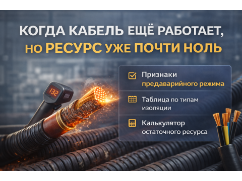 Когда кабель ещё работает, но ресурс уже почти ноль