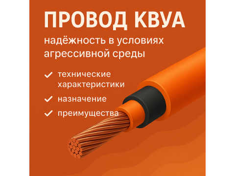 Провод КВУА — надёжность в условиях агрессивной среды